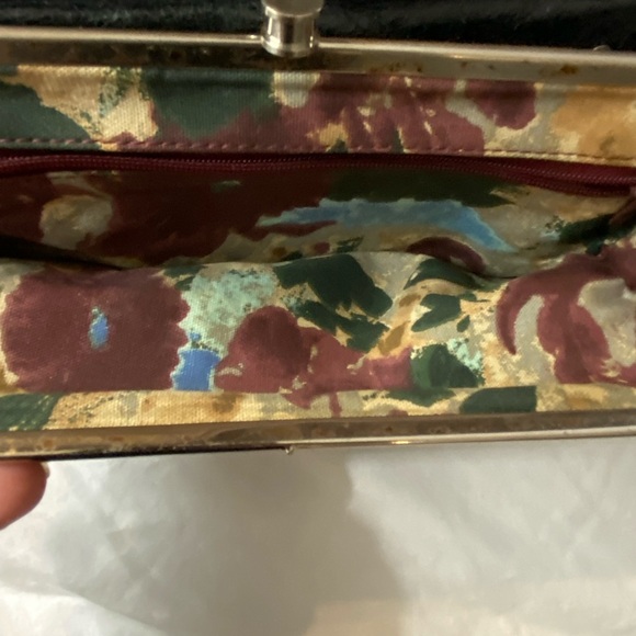 Hobo International Leather DOUBLE FRAME Clutch Wallet Black Silver Trim. - Picture 5 of 8